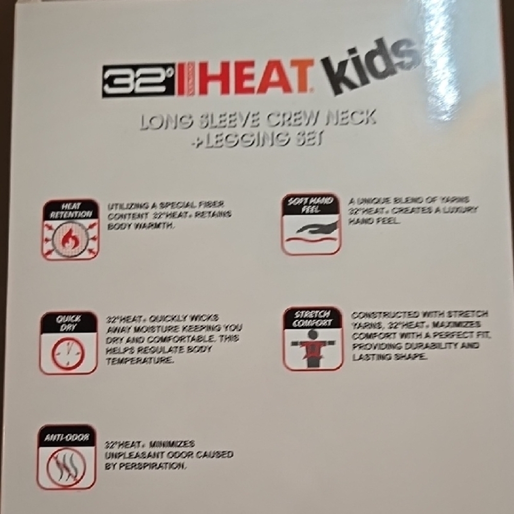 32 Degrees Kids Heat Set - Navy Snowflake Print - Medium - Picture 4 of 5